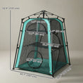Charger l'image dans la visionneuse de la galerie, Cat Tent, 3-Tier Portable Pet Tent for Indoor Outdoor, Cat House with Multi-Door, Carry Bag, Breathable Mesh for Security & Ventilation, Sun Protection, Green
