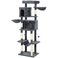 Charger l'image dans la visionneuse de la galerie, Cat Tree, 69" Cat Tower for Indoor Kittens, Multi-Level Tower with 2 Condos, Scratching Posts, 2 Hammocks, Perches, Pompoms for Multiple Kitties, Dark Grey
