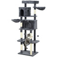 Charger l'image dans la visionneuse de la galerie, Cat Tree, 69" Cat Tower for Indoor Kittens, Multi-Level Tower with 2 Condos, Scratching Posts, 2 Hammocks, Perches, Pompoms for Multiple Kitties, Dark Grey
