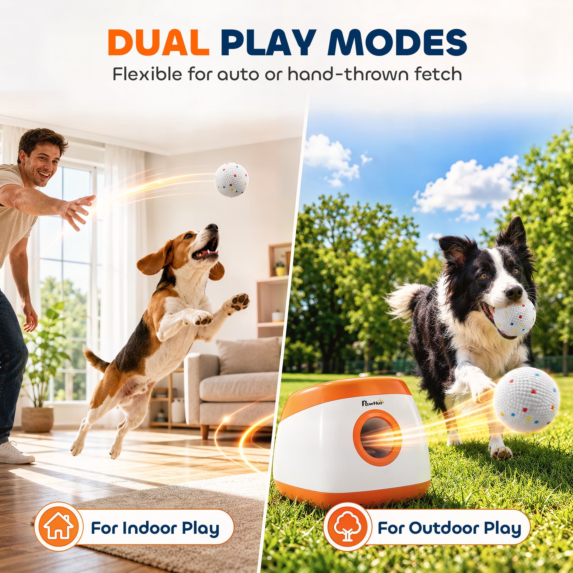 6 Pack Dog Balls Toys Fits Aggressive Chewers, Indestructible Teething and Water ETPU Balls for Throw and Fetch, High Bounce Interactive Toys for Small and Medium Dogs, 5.8cm/2.3Inch