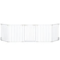 Load image into Gallery viewer, Dog Playpen Indoor, Foldable Pet Fence Puppy Pen for Small Medium Dogs with Door, 5 Panels, 29 Inch Tall, for Stairway, Doorway, Hallway, White
