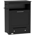 Load image into Gallery viewer, Pet Feeder Station, Dog Food Storage Container w/ Raised Dog Bowls, Hanger, for Food and Water - Black
