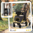 Load image into Gallery viewer, Dog Stroller Pet Pram Dog Pushchair Buggy with Adjustable Canopy for Medium and Large Breeds, Dark Grey
