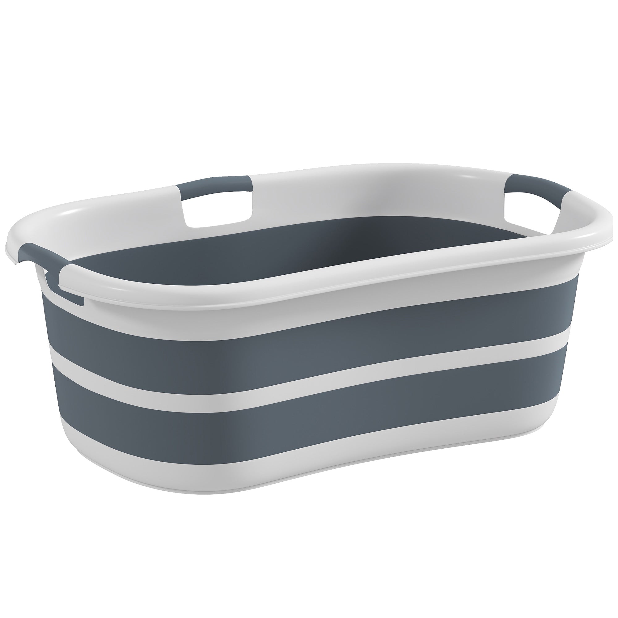 27L Collapsible Dog Bath Tub for Small Dogs & Cats, Portable Pet Bath Tub with Drainage Hole, Space Saving Foldable Puppy Bathtub for Indoor & Outdoor, Grey