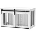 Load image into Gallery viewer, Dog Crate Furniture, 39" Dog Crate End Table Indoor Dog House for Large Dogs, with Sliding Door, Lock, White
