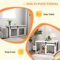 Load image into Gallery viewer, Dog Crate Furniture, 39" Dog Crate End Table Indoor Dog House for Large Dogs, with Sliding Door, Lock, White
