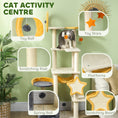 Load image into Gallery viewer, Cat Tower, 63 Inch Cat Tree for Large Cats Adult with Cat Scratching Posts, Cat Condo, Bed, Scratching Board, Cat Toys, Star and Moon Themed Cat Tree for Indoor Cats, Beige
