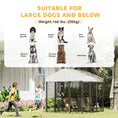 Load image into Gallery viewer, 6' x 6' x 6' Outdoor Dog Kennel, Lockable Dog Run Crate with Waterproof UV-Resistant Cover, Welded Wire Steel Fence for Large Dogs, Silver
