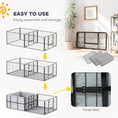 Load image into Gallery viewer, Whelping Box for Dogs, Puppies, 7 Panel Dog Playpen with Two Rooms, Washable Whelping Pads, Water-Resistant Oxford Fabric, Two Doors, for Small and Medium Dogs
