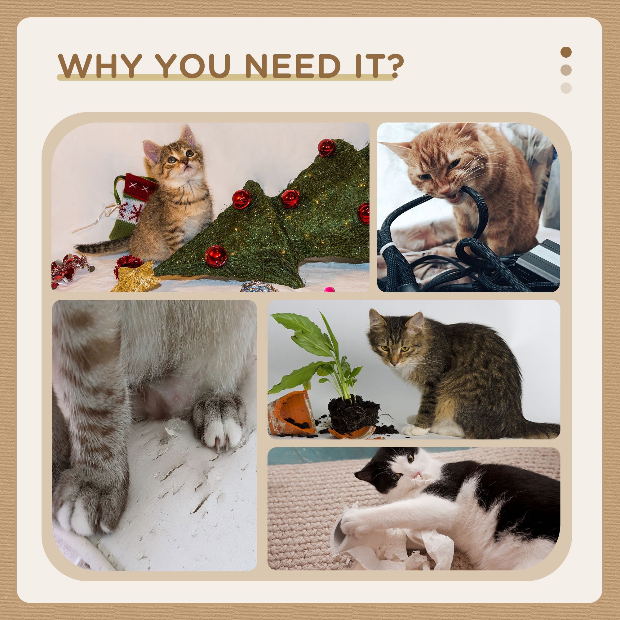 95cm Cat Tree for Indoor Cats, Cat Tower with Scratching Posts, Ramp, Condo, Toy Balls, Platform, Bed, Ramp - Beige