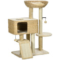 Load image into Gallery viewer, 95cm Cat Tree for Indoor Cats, Cat Tower with Scratching Posts, Ramp, Condo, Toy Balls, Platform, Bed, Ramp - Beige
