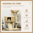 Load image into Gallery viewer, 95cm Cat Tree for Indoor Cats, Cat Tower with Scratching Posts, Ramp, Condo, Toy Balls, Platform, Bed, Ramp - Beige
