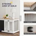 Load image into Gallery viewer, 39in Dog Crate Furniture, Dog Cage End Table with Three Doors, Blackboard, Non-slip Foot Pads, Dog Cage for Middle and Large Dogs, White
