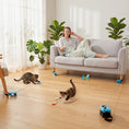 Load image into Gallery viewer, Interactive Cat Toy for Indoor Kittens & Adult, Automatic & Remote Control Electric Cat Toy with Adjustable Speed, DIY Track & Mouse Sound, Rechargeable Boredom Buster
