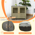 Load image into Gallery viewer, Dog Crate Furniture End Table, Pet Kennel for Small and Medium Dogs with Magnetic Door Indoor Animal Cage, Grey, 85 x 55 x 75 cm
