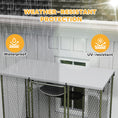 Load image into Gallery viewer, Large Catio Outdoor Cat Enclosure, Galvanized Steel Walk-in Cat Cage for Multiple Kittens, with Waterproof Cover, 5 Adjustable Platforms, Hammock, Metal Chicken Coop Run
