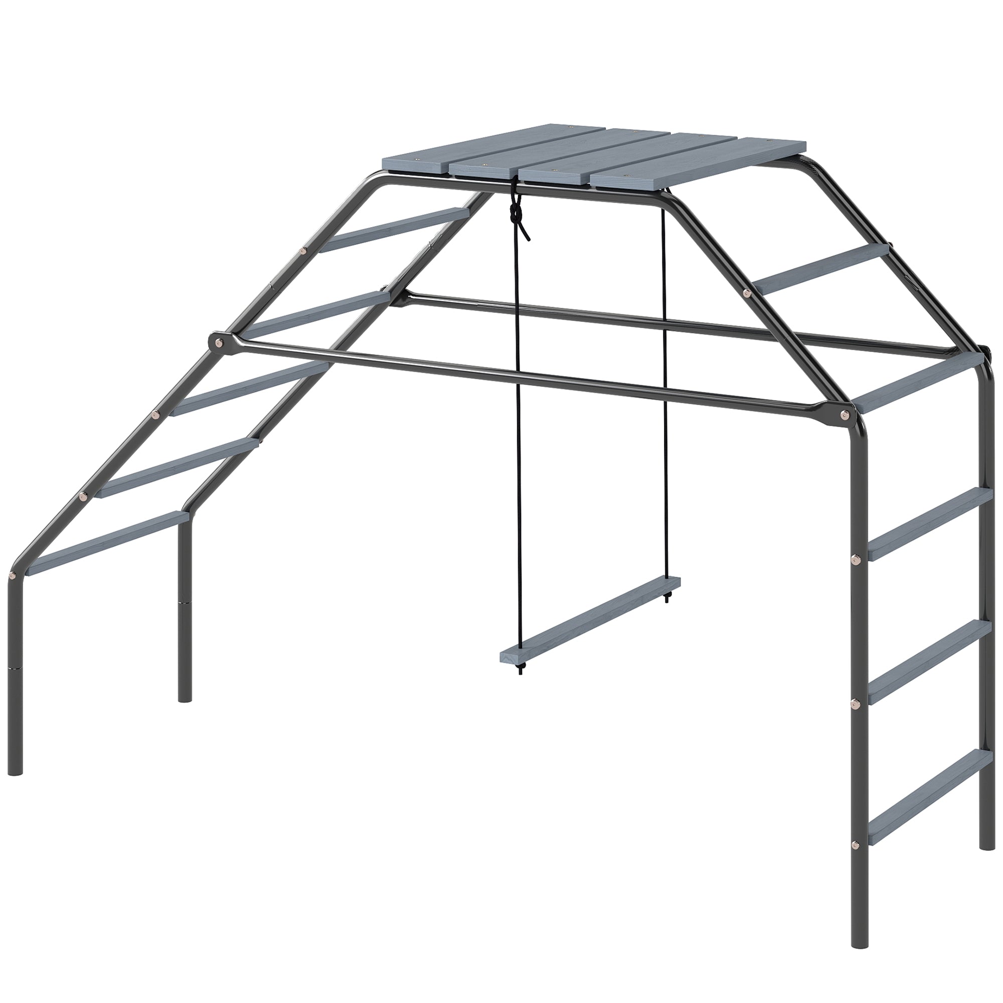 Steel Chicken Coop Perches with Adjustable Swing, 10 Roosting Bars, Activity Play Set, Chicken Coop Accessory Toys for Backyard, Farm