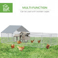 Load image into Gallery viewer, Large Metal Chicken Coop, Hen Run House with Anti-Ultraviolet Cover, Walk-in Poultry Cage for Ducks, Rabbits, Outdoor Backyard Farm, 19.7' x 9.8' x 6.4'

