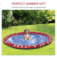 Load image into Gallery viewer, Dog Splash Pad, Pet Sprinkler Mat, Non-Slip Dog Paddling Pool, Foldable Outdoor Sprinkler and Splash Mat Water Play for Garden, Patio, Summer Fun, 170 cm
