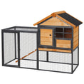 Load image into Gallery viewer, 2-Level Rabbit Hutch Bunny House with Weatherproof Asphalt Roof, Removable Tray and Ramp for Rabbits, Chickens, Ducks, Outdoor
