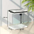 Load image into Gallery viewer, Aquarium, 28L Glass Fish Tank with Filter, LED Lighting, Water Pump, for Bettas, Guppies, Mini Parrot Fishes, Shrimp, Goldfish, 38 x 26 x 39.5cm
