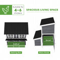 Load image into Gallery viewer, Wooden Chicken Coop with Nesting Box, Hen House Poultry Cage with Slide-Out Tray, Waterproof Roof, Perches, for 4-6 Chickens, 100 x 86 x 100cm
