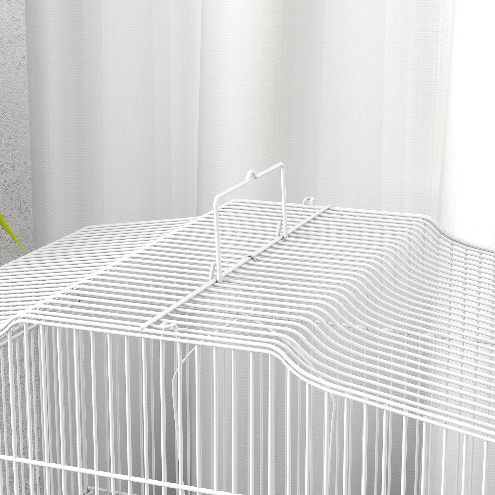 23" Large Bird Cage for Finches, Canaries Budgies, Parrot Cage with Accessories Handle, Blue