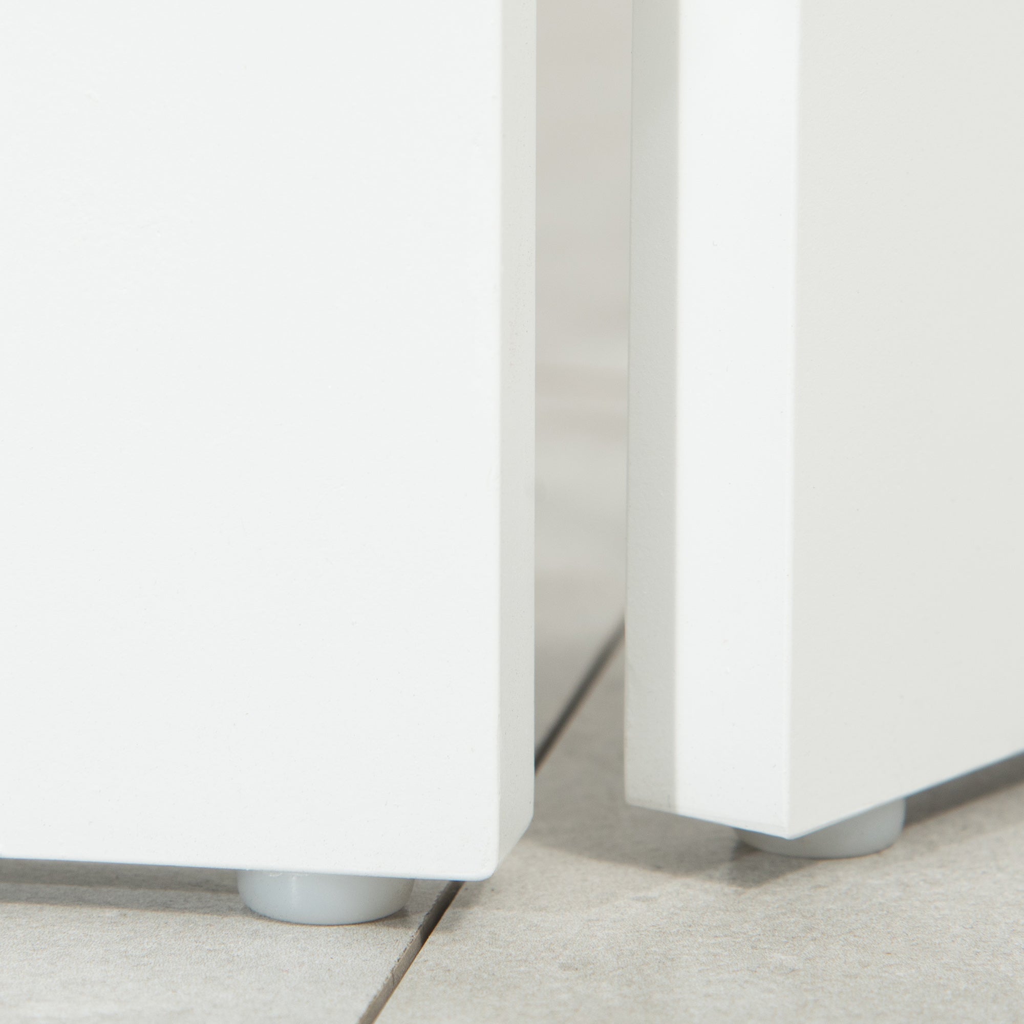 Freestanding Dog Cate, Foldable Wooden Pet Gate with  - 61cm Tall, for Stairways, Doorways, Hallways, Small Dogs - White