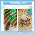 Load image into Gallery viewer, Hamster Cage, Small Animal House, 3-Level Guinea Pig Cage Gerbil Haven, Tunnel Tube System, with Water Bottle, Exercise Wheel, Food Dish, Ramps, Blue
