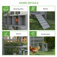 Load image into Gallery viewer, Large Chicken Run, Wooden Chicken Coop with Waterproof & Anti-UV Cover, Split Door, 4 Nesting Boxes, Roosting Bar, Walk-in Chicken Pen for 8-12 Chickens, for Backyard, Farm, 9' x 6' x 6'
