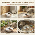 Charger l'image dans la visionneuse de la galerie, 6 Meal Automatic Cat Feeder, Cordless Timed Feeder for Dry and Wet Food, Cat Dog Food Dispenser with 1 Ice Pack, Battery Powered with LED Display,  for Kitty and Small Dogs
