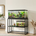 Charger l'image dans la visionneuse de la galerie, 40 Gallon Fish Tank Stand, Heavy Duty Aquarium Stand with Storage Shelf, Adjustable Feet, for Home Office, 36.6" L x 18.5" W x 29.9" H, Black
