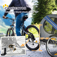 Load image into Gallery viewer, Dog Bike Trailer Pet Cart Bicycle Wagon Cargo Carrier Attachment for Travel with 3 Entrances Large Wheels for Off-Road & Mesh Screen, Blue
