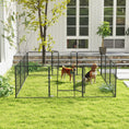Load image into Gallery viewer, Dog Playpen, Wide 31.5"W Heavy-Duty Metal Puppy Play Pen, Pet Exercise Fences for Outside and Indoor, DIY Design with Door for Medium Dogs, 12 Panels, 31.5"H
