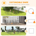Load image into Gallery viewer, Dog Playpen, Wide 31.5"W Heavy-Duty Metal Puppy Play Pen, Pet Exercise Fences for Outside and Indoor, DIY Design with Door for Medium Dogs, 12 Panels, 31.5"H
