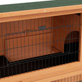 Load image into Gallery viewer, Rabbit Hutch Guinea Pig Hutch Wooden with No-Leak Tray, Asphalt Roof, Antiseptic Wood Outdoor for 1-2 Rabbits 120 x 50 x 92cm - Orange
