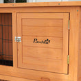 Load image into Gallery viewer, Rabbit Hutch Guinea Pig Hutch Wooden with No-Leak Tray, Asphalt Roof, Antiseptic Wood Outdoor for 1-2 Rabbits 120 x 50 x 92cm - Orange

