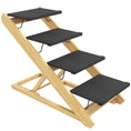Load image into Gallery viewer, Dog Steps Dog Ramp, 4-Step Adjustable Height Pet Stairs for Large Sized Dogs, Foldable Dog Stairs for Bed Sofa, with Non-slip Surface
