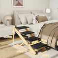 Load image into Gallery viewer, Dog Steps Dog Ramp, 4-Step Adjustable Height Pet Stairs for Large Sized Dogs, Foldable Dog Stairs for Bed Sofa, with Non-slip Surface
