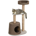 Load image into Gallery viewer, Scratching Cat Tree Post Climbing Kitten Pets Kitty Furniture with Toy, Brown

