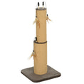 Load image into Gallery viewer, 2 in 1 Cat Scratching Post, 78cm Tall Cat Scratch Post with 3 Toy Feathers, Cat Scratcher Post for Indoor Cats and Kittens, Brown
