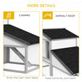 Load image into Gallery viewer, Large Rabbit Hutch with Run, Outdoor Bunny Cage with Tray, Ramp, Wooden Guinea Pig House, Light Grey
