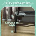 Load image into Gallery viewer, Raised Dog Bed Waterproof Elevated Pet Cot with Breathable Mesh UV Protection Canopy Grey, for XL Dogs, 122 x 92 x 108cm
