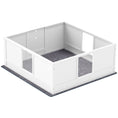 Load image into Gallery viewer, Whelping Box for Dogs, Dog Whelping Box Dog Playpen Fence Exercise Play Pen with Waterproof Washable Whelping Pad, Adjustable Entrance, Non-Slip Pads, for Large Dogs and Puppies, 124 x 120cm
