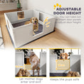 Load image into Gallery viewer, Whelping Box for Dogs, Dog Whelping Box Dog Playpen Fence Exercise Play Pen with Waterproof Washable Whelping Pad, Adjustable Entrance, Non-Slip Pads, for Large Dogs and Puppies, 124 x 120cm

