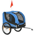 Load image into Gallery viewer, Steel Dog Bike Trailer Pet Cart Carrier for Bicycle Kit Water Resistant with Hitch Coupler Travel Black and Blue

