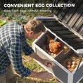 Load image into Gallery viewer, 82" Wooden Chicken Coop, Large Outdoor Hen House Poultry Hutch for 2-3 Hens, Chicken House with Nesting Box, Pull-on Tray, Waterproof Roof, Ramp and Roosting Bars for Backyard, Gray
