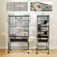 Load image into Gallery viewer, Hamster Cage, 5 Tier Large Gerbil Cage on Wheels with 17 cm Deep Tray, Storage Shelf, Big Exercise Wheel, Tube System, Hut, Platforms, Ramps, Food Dish, Water Bottle, for Syrian Hamsters, Rats
