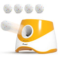 Load image into Gallery viewer, Automatic Dog Ball Launcher with 5 2.3" ETPU Balls, Dog Ball Thrower with 3 Distance Settings (20/33/46 ft), Indoor Outdoor Interactive Toy for Small Medium Breeds, Orange
