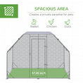 Load image into Gallery viewer, Galvanized Large Metal Chicken Coop Cage Walk-in Enclosure Poultry Hen Run House Playpen Rabbit Hutch with Cover for Outdoor Backyard 9.2' x 6.2' x 6.5' Silver
